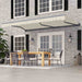 ALEKO | Moroccan Semi-Cassette Motorized Patio Awning - Ivory Cream