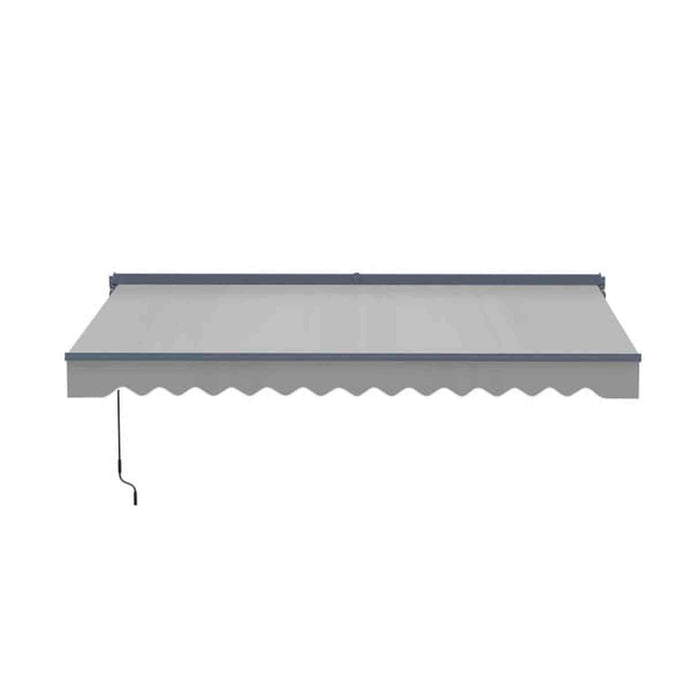 ALEKO | Moroccan Semi-Cassette Motorized Patio Awning, Silver Gray, 16 x 10 Ft