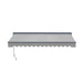 ALEKO | Moroccan Semi-Cassette Motorized Patio Awning, Silver Gray, 16 x 10 Ft