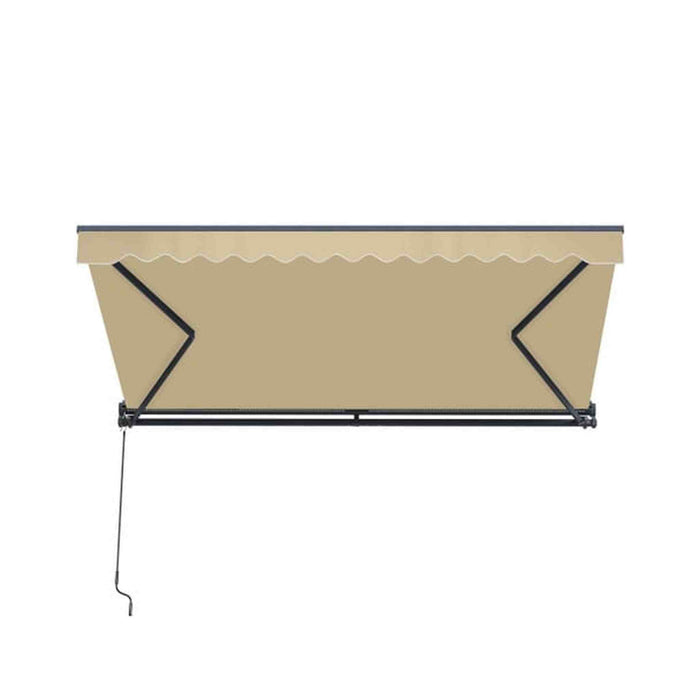 ALEKO | Moroccan Semi-Cassette Motorized Patio Awning - Desert Sand - 20 X 10 feet