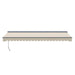 ALEKO | Moroccan Semi-Cassette Motorized Patio Awning - Ivory Cream