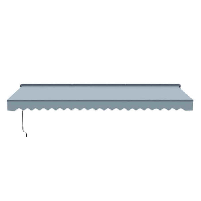 ALEKO |Moroccan Semi-Cassette Motorized Patio Awning - Sky Blue