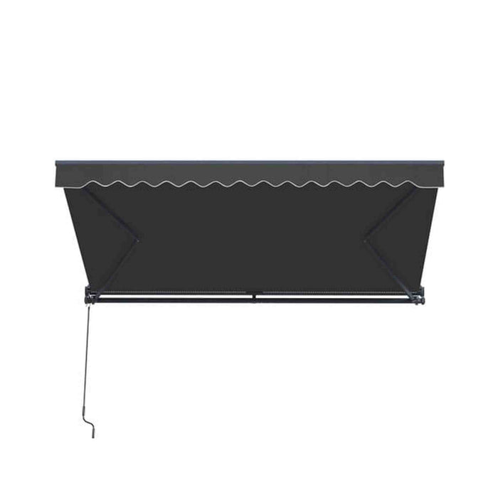 ALEKO | Moroccan Semi-Cassette Motorized Patio Awning - Onyx Black