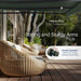 ALEKO | Moroccan Semi-Cassette Motorized Patio Awning - Forest Gree