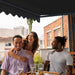 ALEKO | Moroccan Semi-Cassette Motorized Patio Awning - Onyx Black