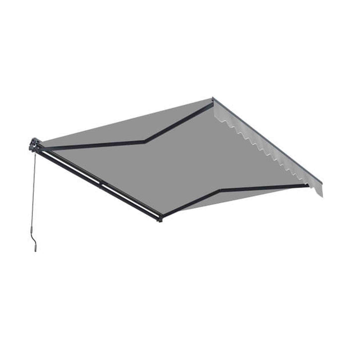 ALEKO | Moroccan Semi-Cassette Motorized Patio Awning, Silver Gray, 16 x 10 Ft