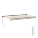 ALEKO | Moroccan Semi-Cassette Motorized Patio Awning - Ivory Cream