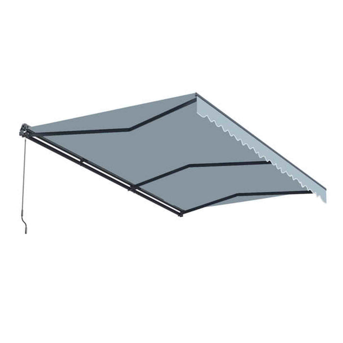 ALEKO |Moroccan Semi-Cassette Motorized Patio Awning - Sky Blue