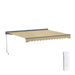 ALEKO | Moroccan Semi-Cassette Motorized Patio Awning - Desert Sand - 20 X 10 feet