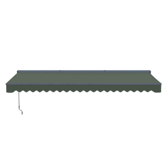 ALEKO | Moroccan Semi-Cassette Motorized Patio Awning - Forest Gree
