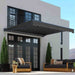ALEKO | Moroccan Semi-Cassette Motorized Patio Awning - Onyx Black