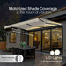 ALEKO | Moroccan Semi-Cassette Motorized Patio Awning - Ivory Cream