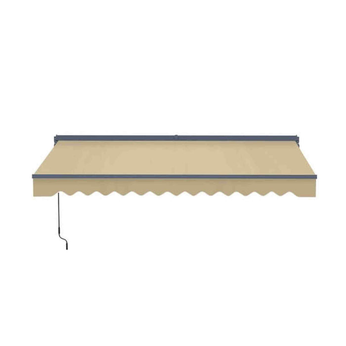 ALEKO | Moroccan Semi-Cassette Motorized Patio Awning - Desert Sand - 20 X 10 feet