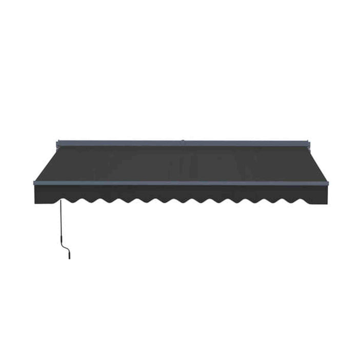 ALEKO | Moroccan Semi-Cassette Motorized Patio Awning - Onyx Black