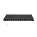 ALEKO | Moroccan Semi-Cassette Motorized Patio Awning - Onyx Black