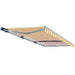 ALEKO | Moroccan Semi-Cassette Motorized Patio Awning - Multi-Stripe Yellow
