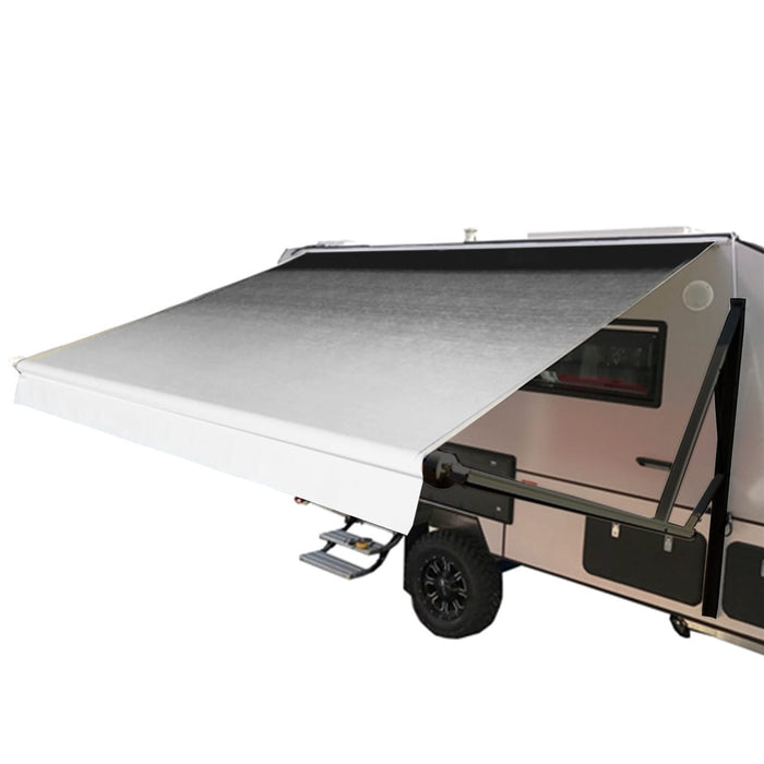 ALEKO | Retractable RV and Patio Awning - Black Fade Fabric