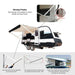 ALEKO | Retractable RV and Patio Awning - Black Fade Fabric
