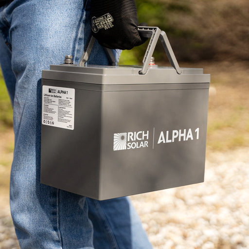 ALPHA 1 | 12V 100Ah LiFePO4 Battery | Powerful 12V Lithium Battery for RVs, Trailers, Vans, Boats, Off-Grid | 5,000 Lifetime Cycles | Bluetooth and Internal Heat Technology