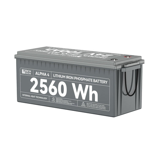 ALPHA 4 | 24V 100Ah LiFePO4 Battery | Powerful 12V Lithium Battery for RVs, Trailers, Vans, Boats, Off-Grid | 5,000 Lifetime Cycles | Bluetooth and Internal Heat Technology