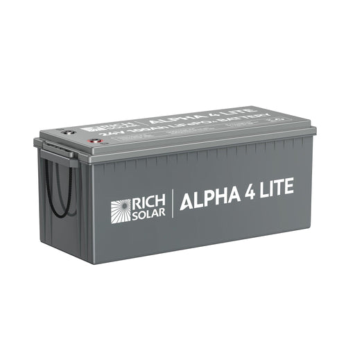 ALPHA 4 LITE | 24V 100Ah LiFePO4 Battery | Fast-Charging 24V Lithium Battery for RVs, Trailers, Vans, Boats, Off-Grid, Backup | 4,000 Lifetime Cycles | Best Value