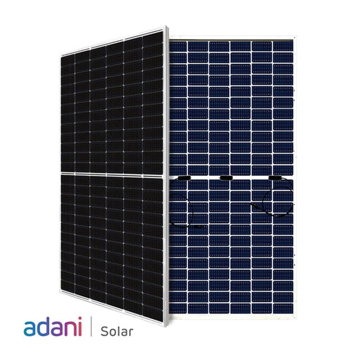 Adani | Adani Solar 530w Half-Cut Mono-Crystalline Bifacial Silver | ASB-M10-144-530 | Up to 645W with Bifacial Gain