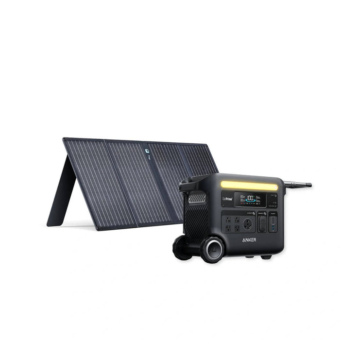 Anker | SOLIX F2600 Portable Solar Battery Generator 2560Wh | 2400W + up to 400W Anker Solar Panels KIT-AK001