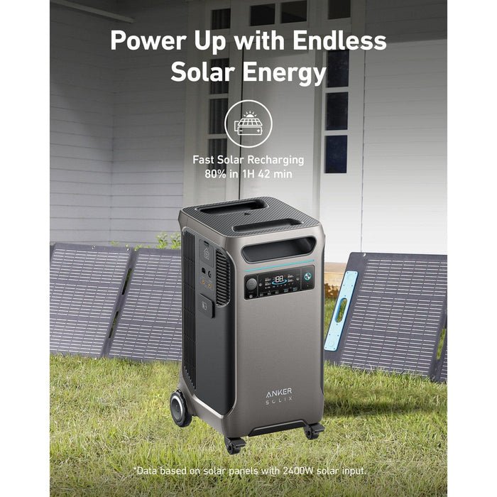 Anker | SOLIX F3800 Solar Generator + Solar Panel Anker SOLIX F3800 Solar Generator | up to 1200W Anker Solar Panels KIT-AK009