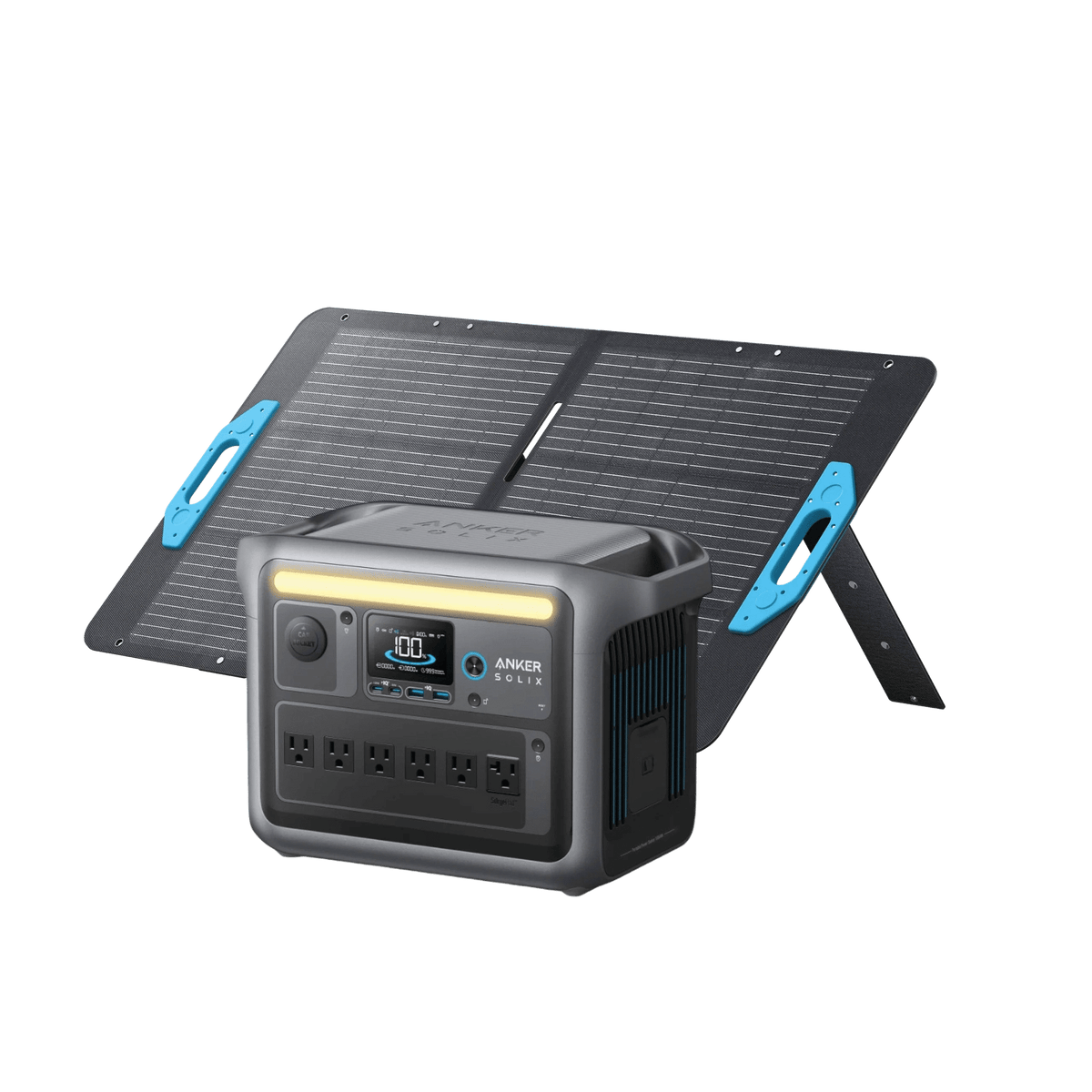 Anker SolixPS100 SolarPanel 100W ソーラーパネル C1000X Solar Generator + 100W Solar Panel — Solar Guys Pro
