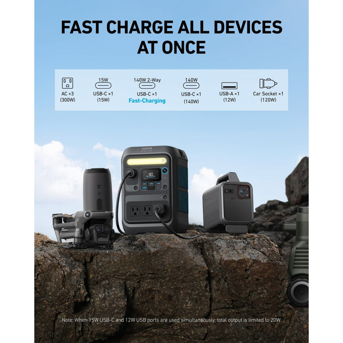Anker Solix | C300 Portable Power Station - 288Wh | 300W image 18