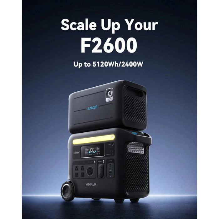 Anker Solix | F2600 + BP2600 Expansion Battery - 5120Wh | 2400W