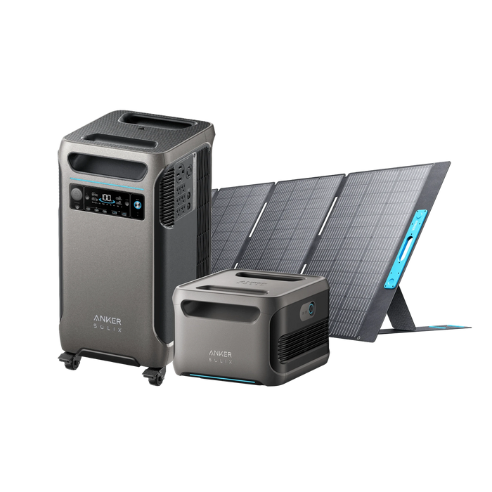 Anker Solix | F3800 + Expansion Battery + 400W Solar Panel with Free Protective Cover