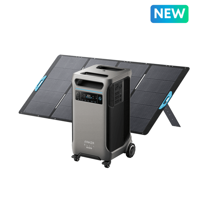 Anker Solix | F3800 Plus Solar Generator + 400W Solar Panel with Free Protective Cover