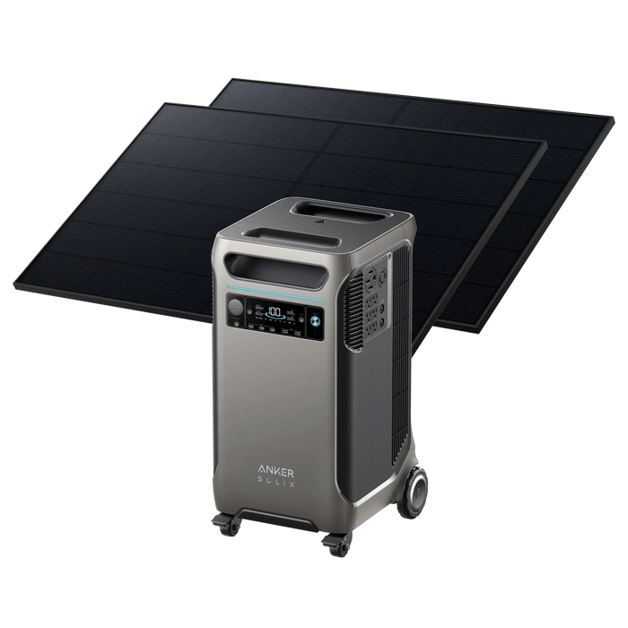 Anker Solix | F3800 Solar Generator + 2× 410W Rigid Solar Panels with Free Protective Cover