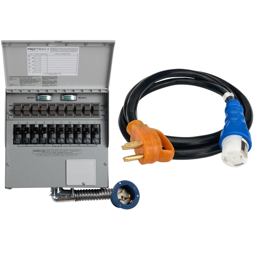 Anker Solix | Home Backup Kit 120V, 30 Amp, 6-Circuit Transfer Switch + Cable, For F2000 and F2600
