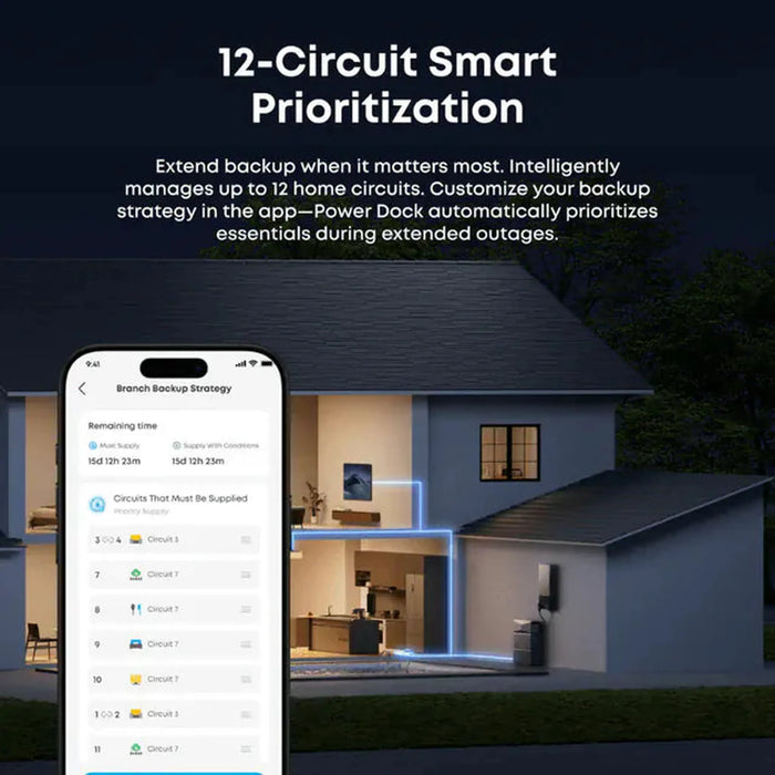 Anker Solix | Power Dock for E10 Automatic Backup Kit | 10-30 kW Turbo Output | Smart Grid & Storm-Guard