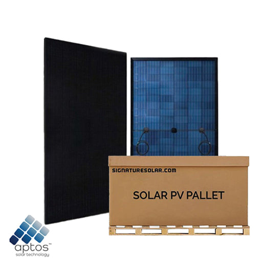 Aptos | 370W Bifacial Solar Panel Black | Up to 480W Bifacial Gain | DNA-120-BF26-370W |Full Pallet 31 | 11.47kW Total