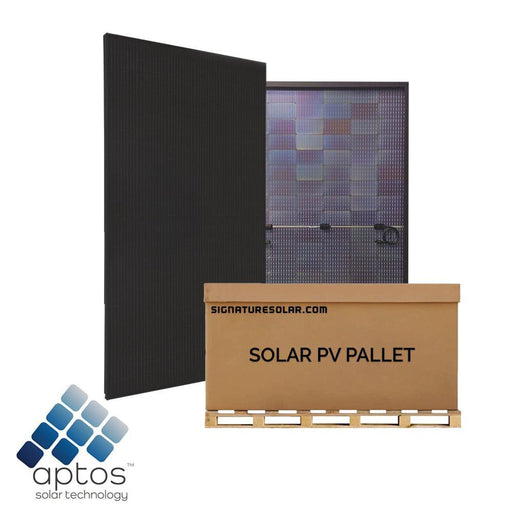 Aptos | 400W Bifacial Solar Panels Black | Up to 500W with Bifacial Gain | DNA-108-BF10 | Full Pallet 31 | 12.4kW Total