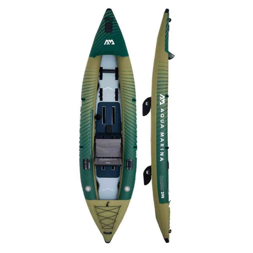 Aqua Marina | Caliber – Angling Kayak, 1/2-Person, 4.0m/35", DWF Deck, with Foldable Fishing Seat and Cup Holder Paddle Excluded