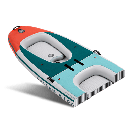 Aqua Marina | Cascade 13'2' Tandem – All-Around SUP-Kayak Hybrid Board for 2 Persons, 4.02m/20cm with Two 2-in-1 DUAL-TECH Paddles