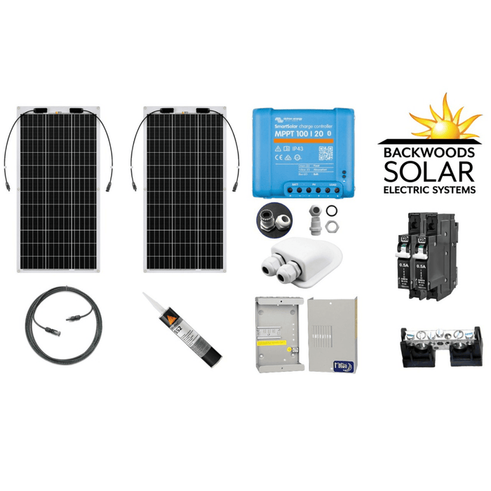 Backwoods Solar | 200W RV Solar Charging only Kit