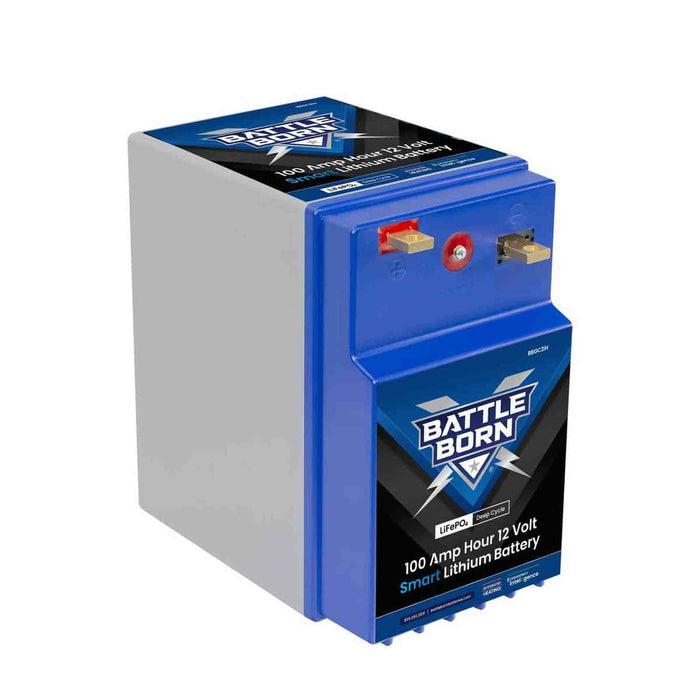 Battle Born | 100Ah 12V GC2 Smart Heated LiFePO4 Deep Cycle Battery Kit