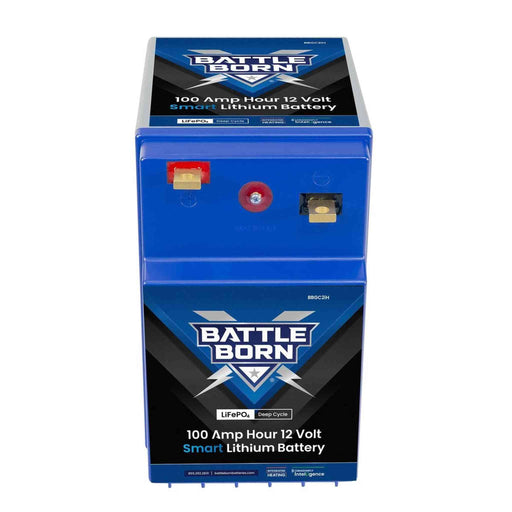 Battle Born | 100Ah 12V GC2 Smart Heated LiFePO4 Deep Cycle Battery Kit