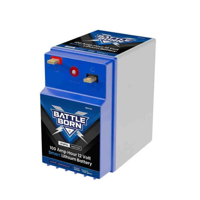 Battle Born | 100Ah 12V GC2 Smart Heated LiFePO4 Deep Cycle Battery Kit