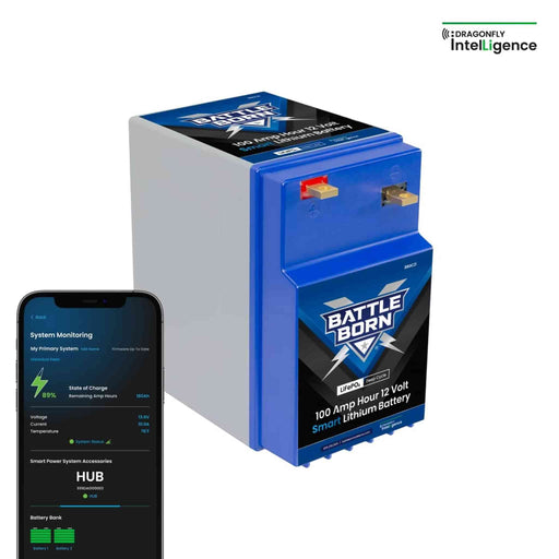 Battle Born | 100Ah 12V GC2 Smart LiFePO4 Deep Cycle Battery