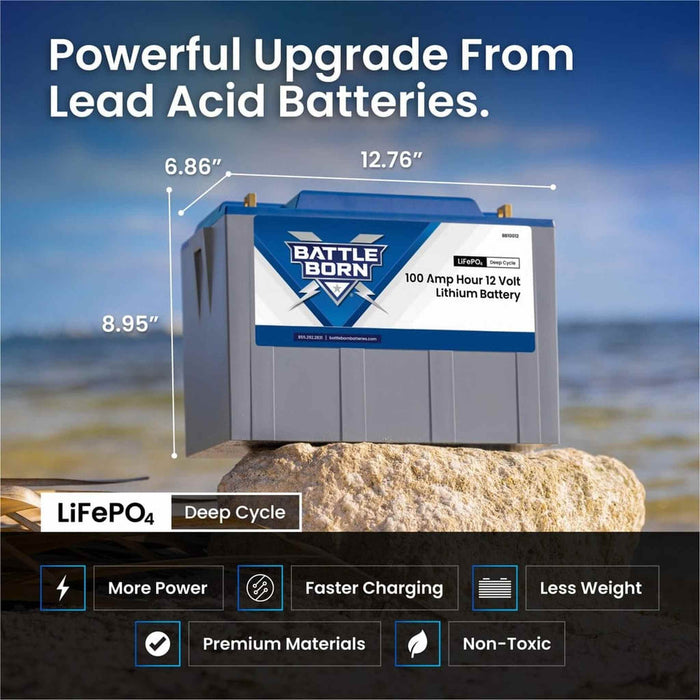 Battle Born | 100Ah 12V LiFePO4 Deep Cycle Battery