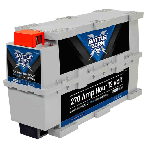 Battle Born | 270Ah 12V GC3 Smart Heated LiFePO4 Deep Cycle Battery Kit