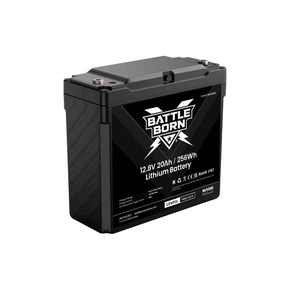 Battle Born Batteries 75Ah 12V Group 24 LiFePO4 Heated Battery Kit ...