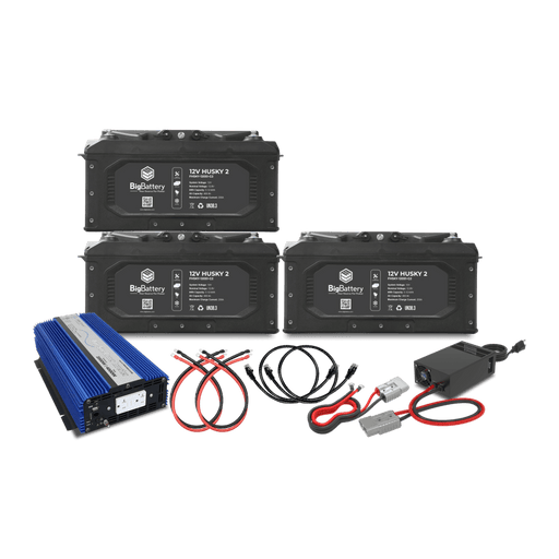 Big Battery | 12V 3X HUSKY 2 KIT – AIMS + CHARGER