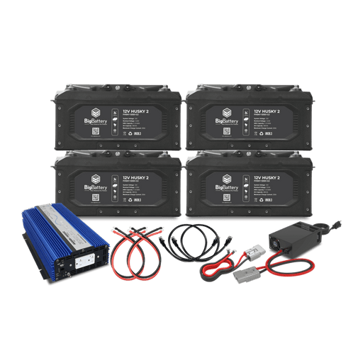 Big Battery | 12V 4X HUSKY 2 KIT – AIMS + CHARGER